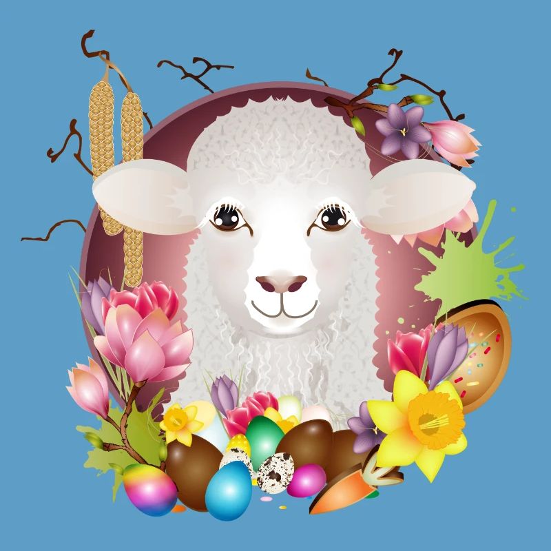 The sheep or lamb as a spring & Easter motif