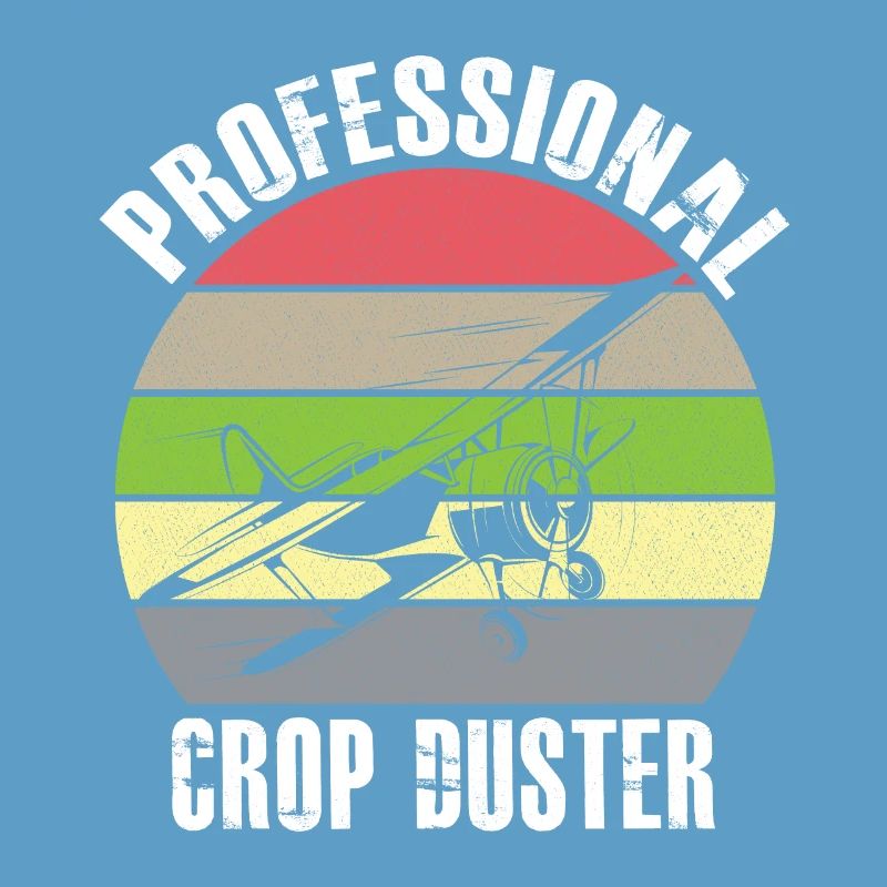Crop Dusting in Progress Crop Dusting Duster Plane