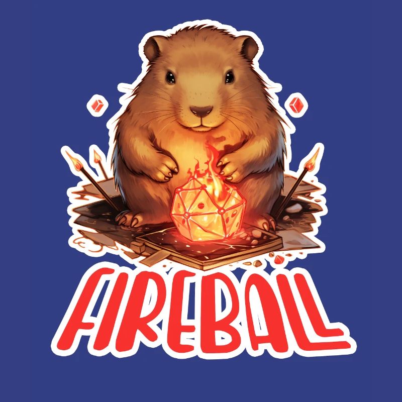 Capybara Mage – Conception de RPG boule de feu