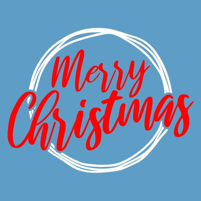 Merry Christmas Script Circle