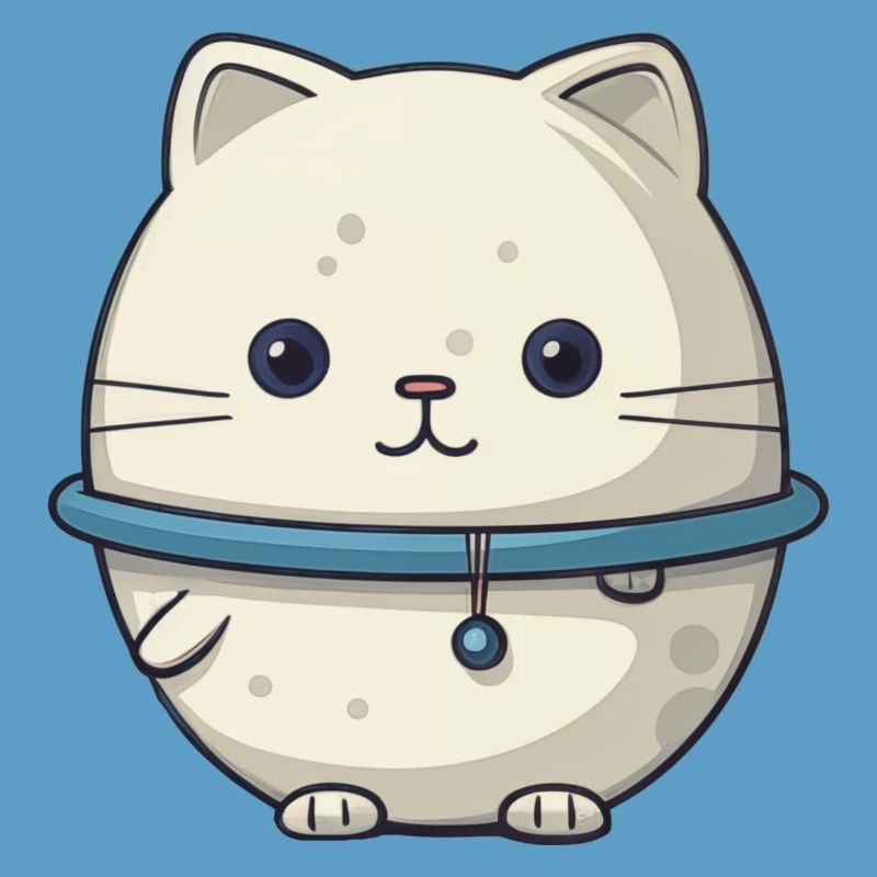 Illustration de chat de l’espace