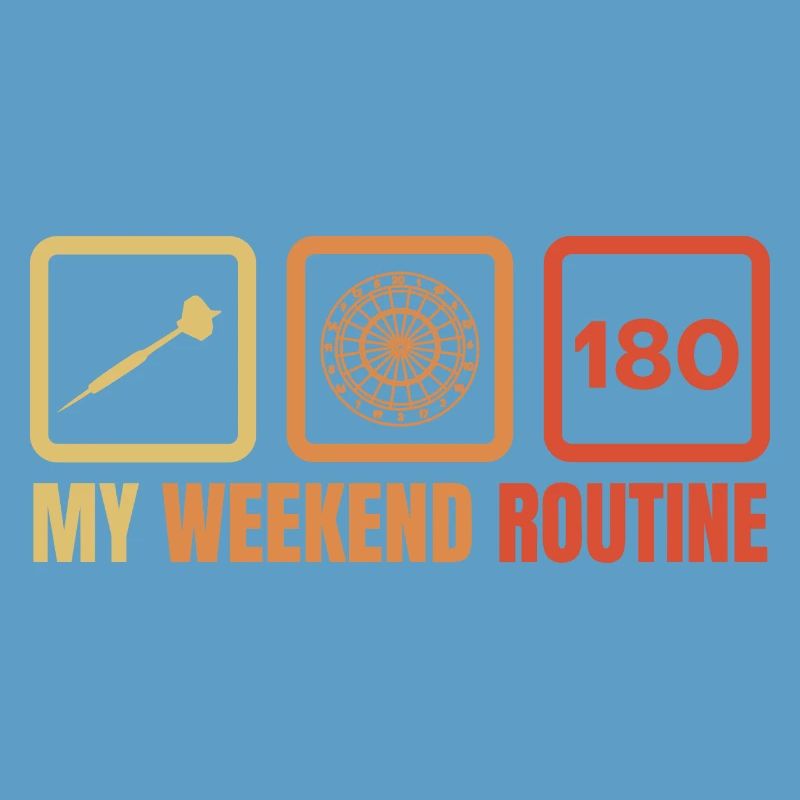 Routine du week-end des joueurs de fléchettes