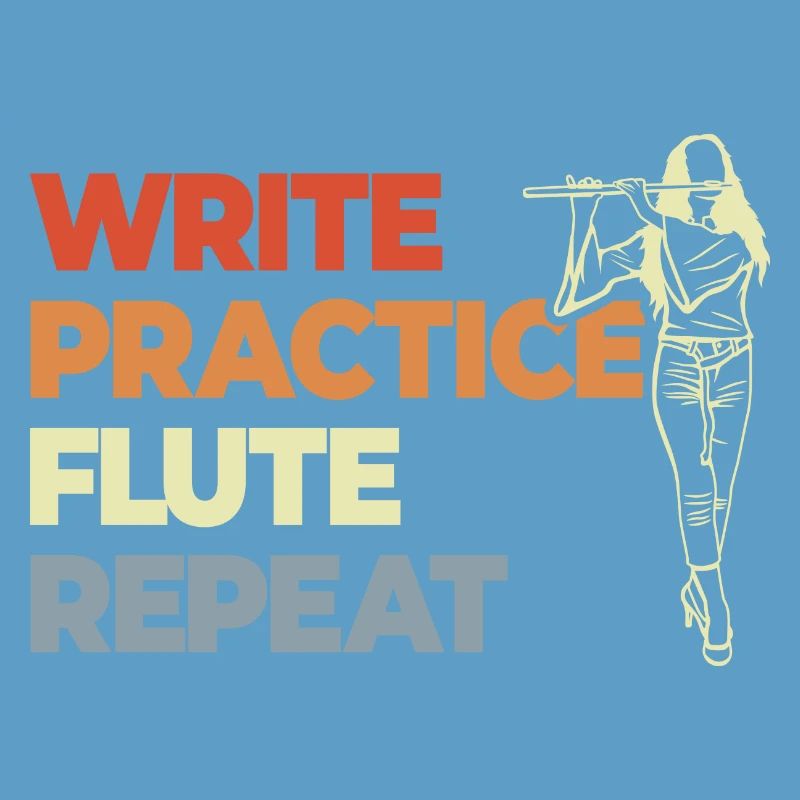 Write Practice Flute Repeat