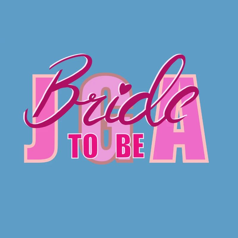 Bride to Be Highlighted Typography