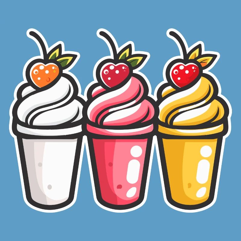 Eiscreme Becher