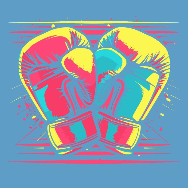 Boxhandschuhe Comic Look