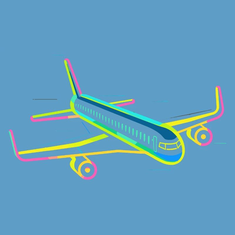 Retro Flugzeug Grafik
