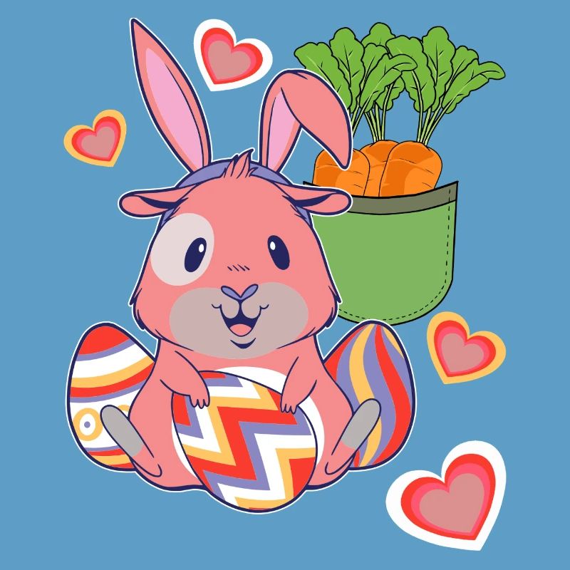 Easter Easter Bunny Easter Eggs Retro Kids Eggs Bunny