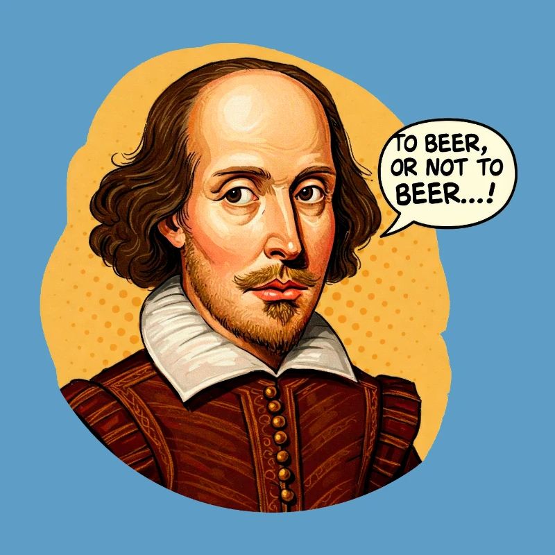 Shakespeare "Zu Bier oder nicht zu Bier" Lustig beleuchtet