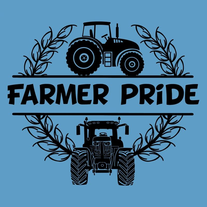 Farmer power design tractor text Farmer pride