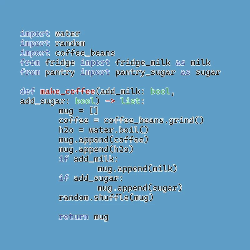 Python Make Coffee Function