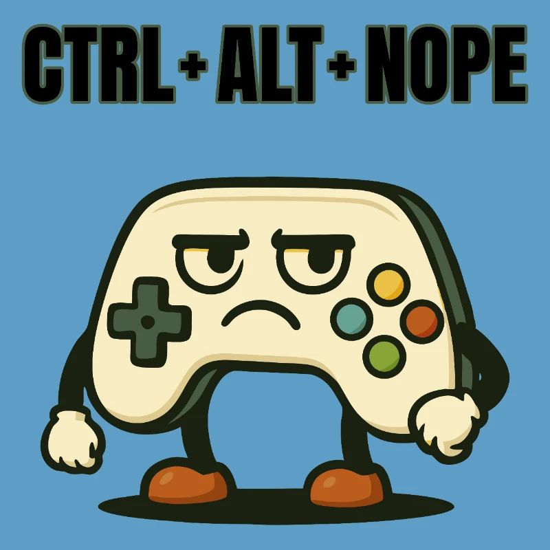 CTRL ALT NOPE Controller Meme