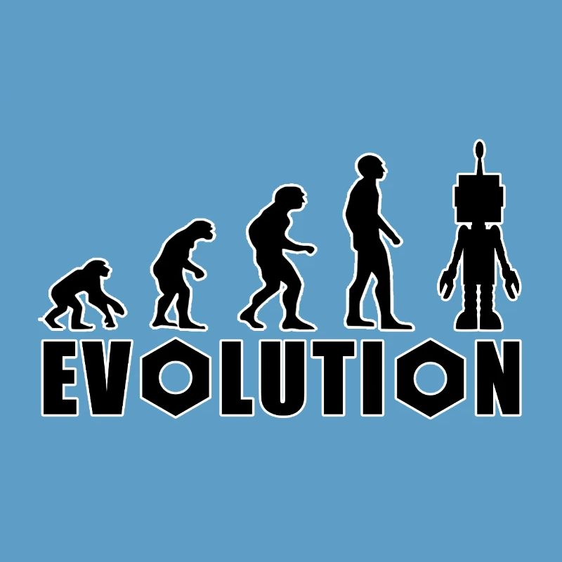 Evolution von Mensch zu Android