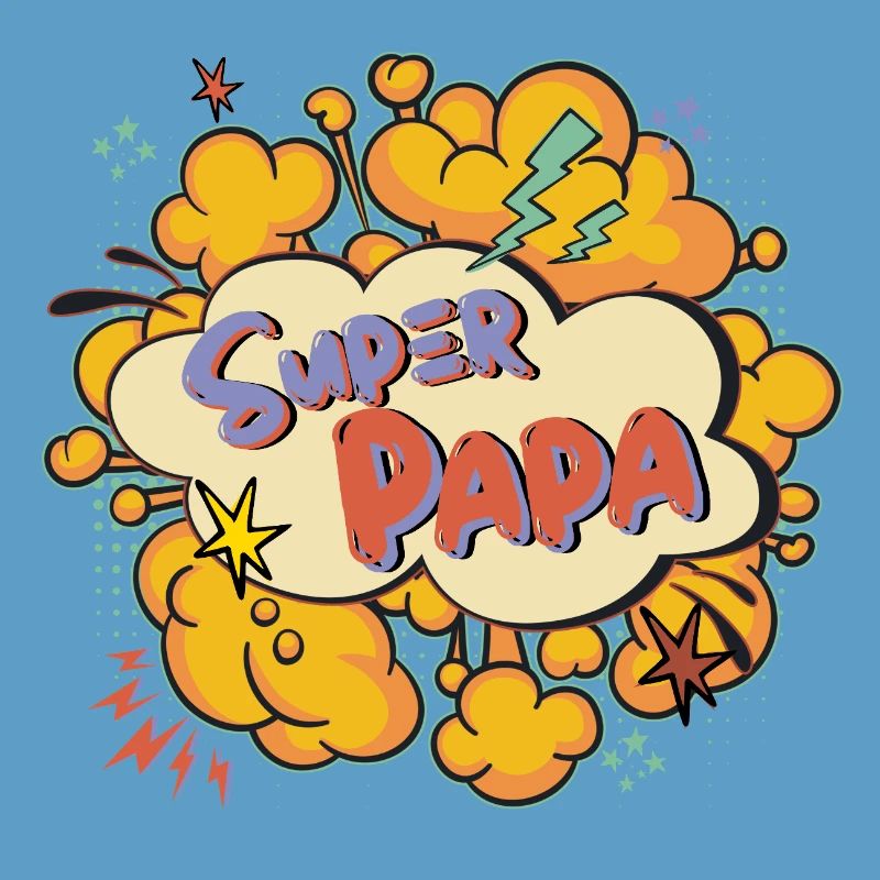 Super Dad Comic Explosion