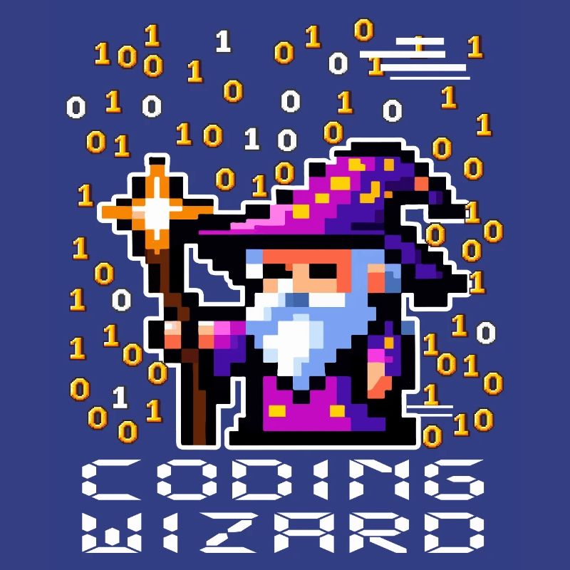 Zauberer-Pixel-Code