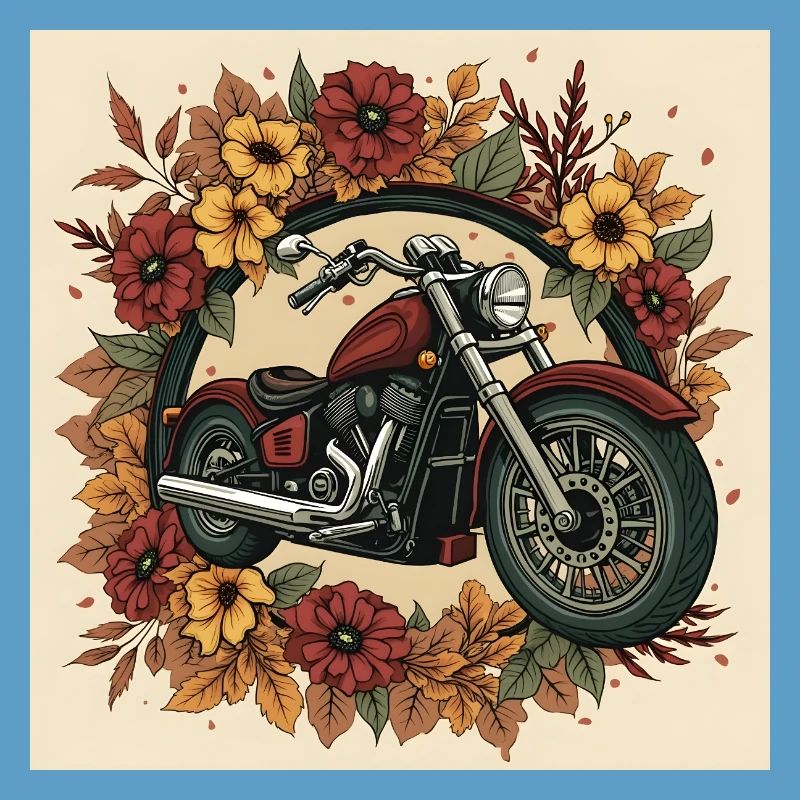 Roue de fleurs d’impression en bloc