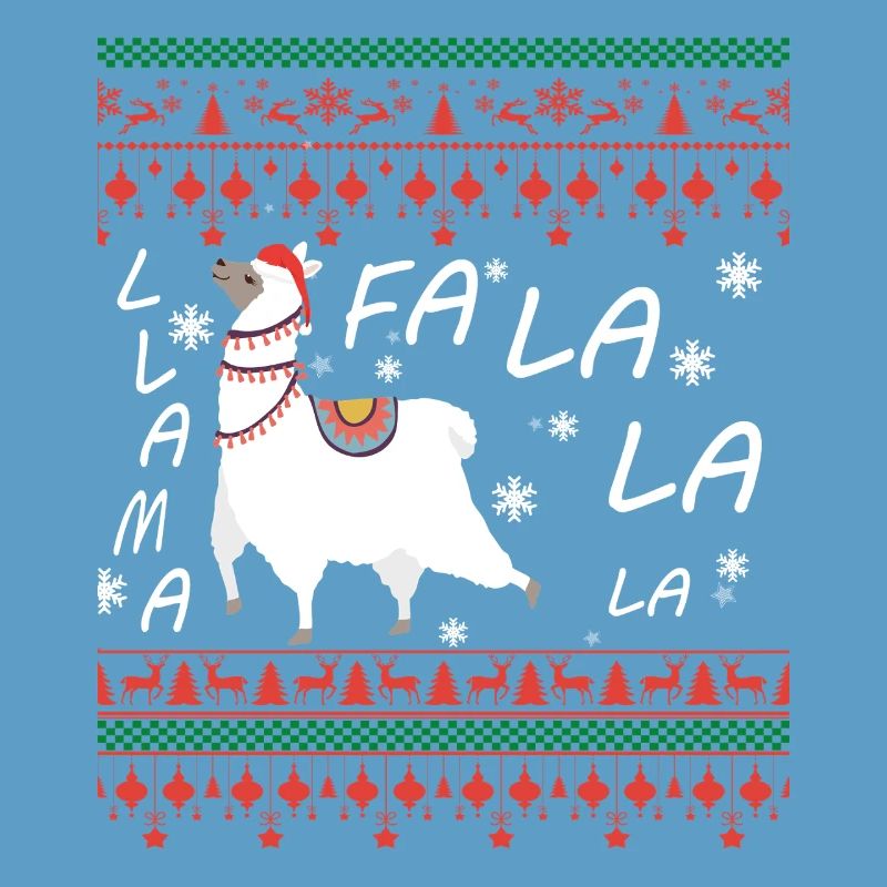 Lama Hässlicher Weihnachtspullover