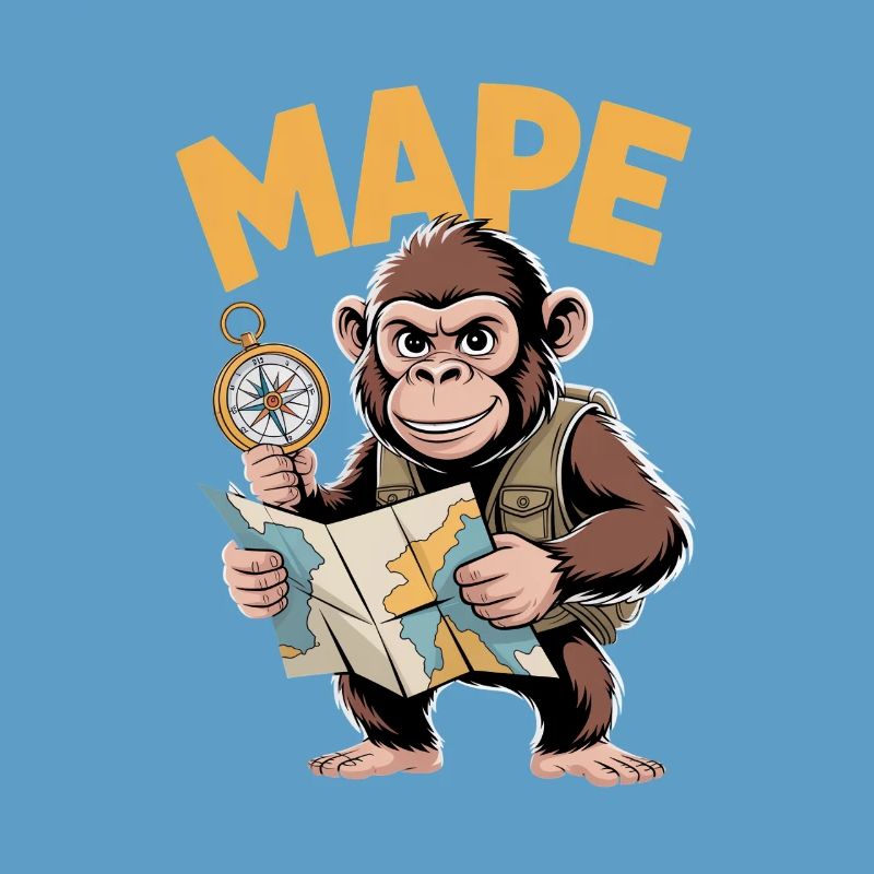 MAPE Adventure Monkey Compass Map Explorer