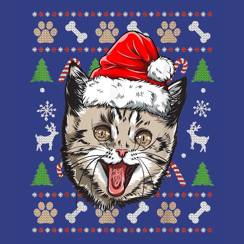 Pull Moche de Noël Chat Mignon idée Cadeau Joyeux