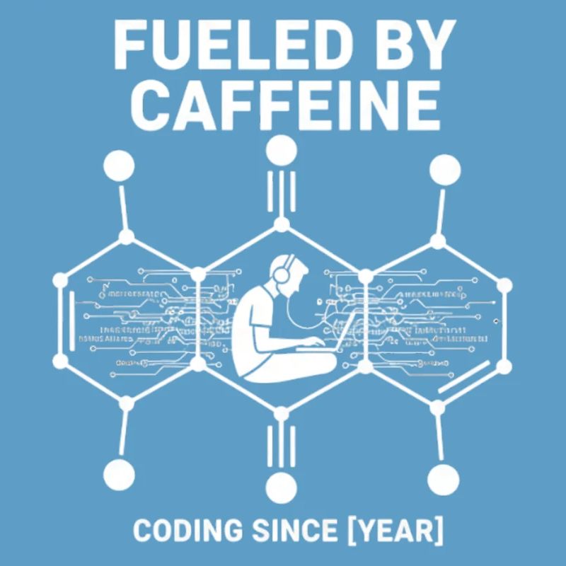 Alimenté par la caféine Coding Chemise | Programmeur