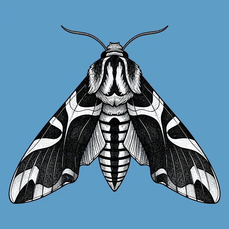 Moth Shadow Pattern Moth Black Moth