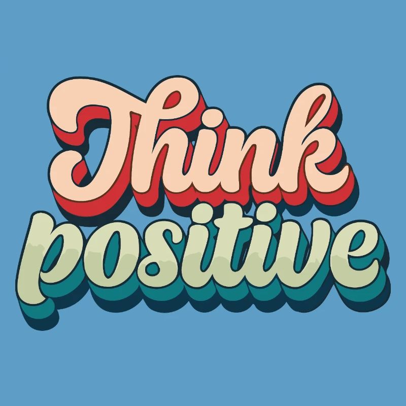 Think Positive Retro Script