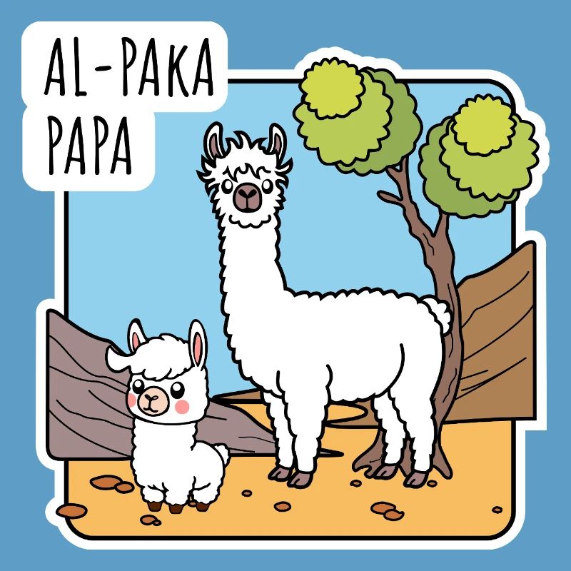 Alpaka Papa mit Alpaka Sohnemann, oder Lama?
