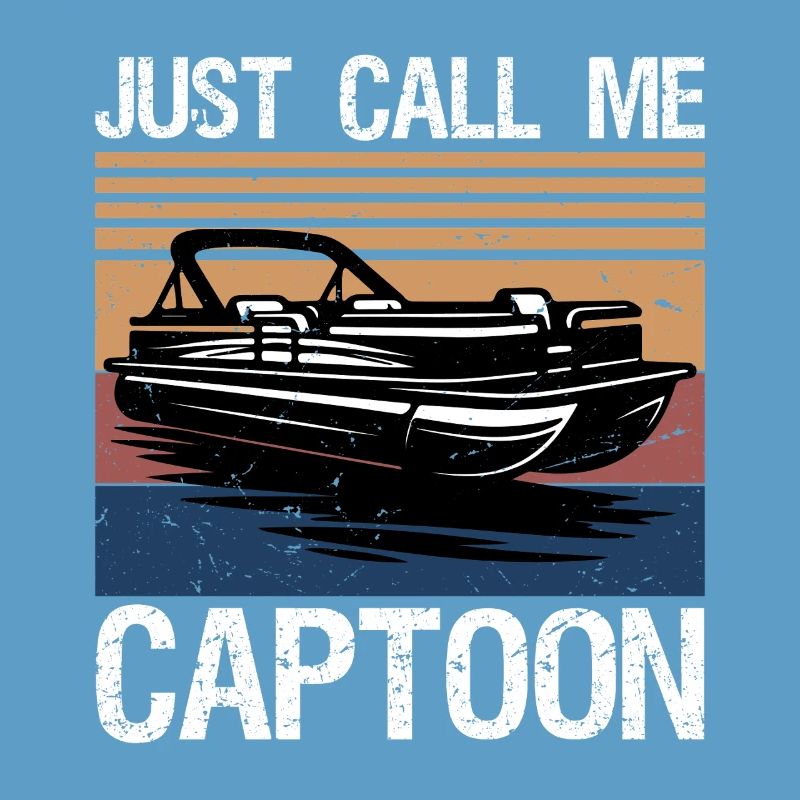 Appelez-moi simplement capitaine drôle de bateau ponton