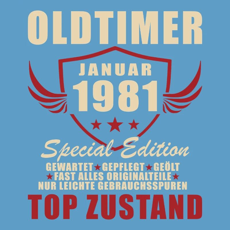 45. Geburtstag Geschenk Oldtimer Januar 1981