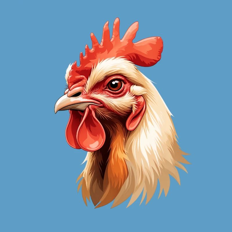 Explosion de la couleur de la tête de coq