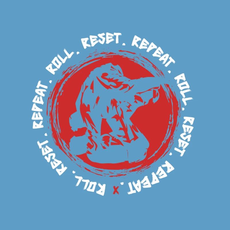 Judo Kampfsport Roll Reset Repeat