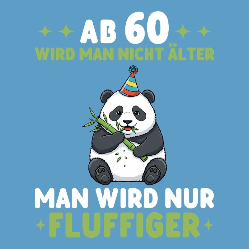 60. Geburtstag Panda - Man wird fluffiger
