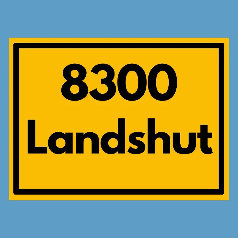 OLD POSTCODE POSTCODE RETRO 8300 LANDSHUT BAVARIA