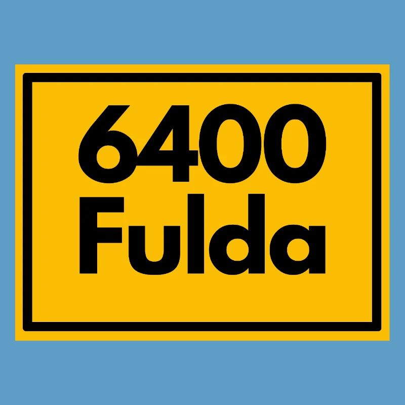 OLD POSTCODE POSTCODE RETRO 6400 FULDA - HESSEN