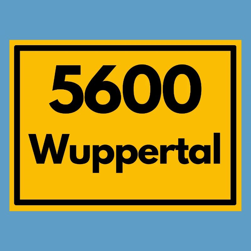 OLD POSTCODE POSTCODE RETRO 5600 WUPPERTAL BERGISH