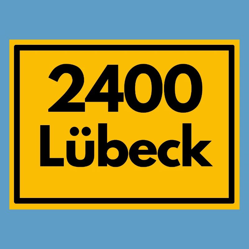 ANCIEN CODE POSTAL RÉTRO 2400 LÜBECK HANSEPERLE