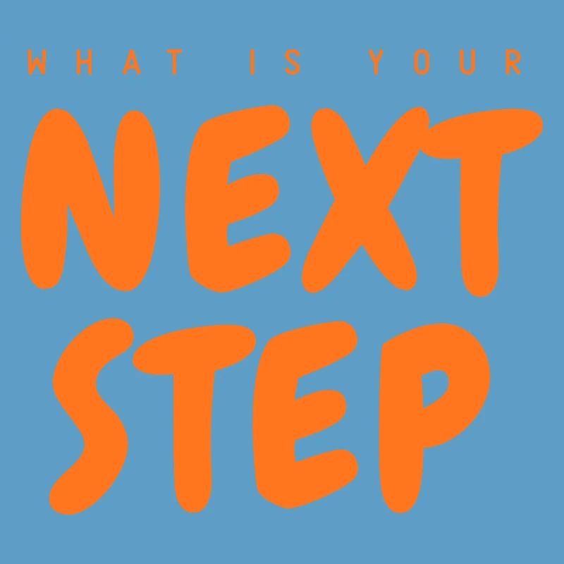 Next Step Orange Font, Next Step