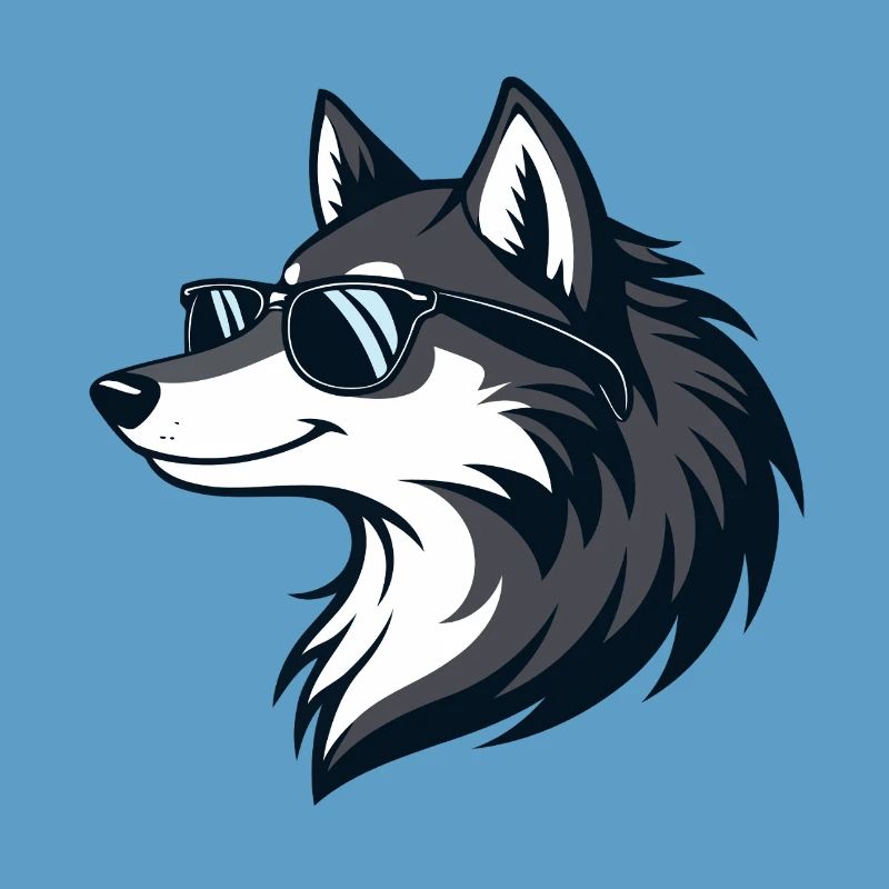 Moderne Wolf-Sonnenbrillen