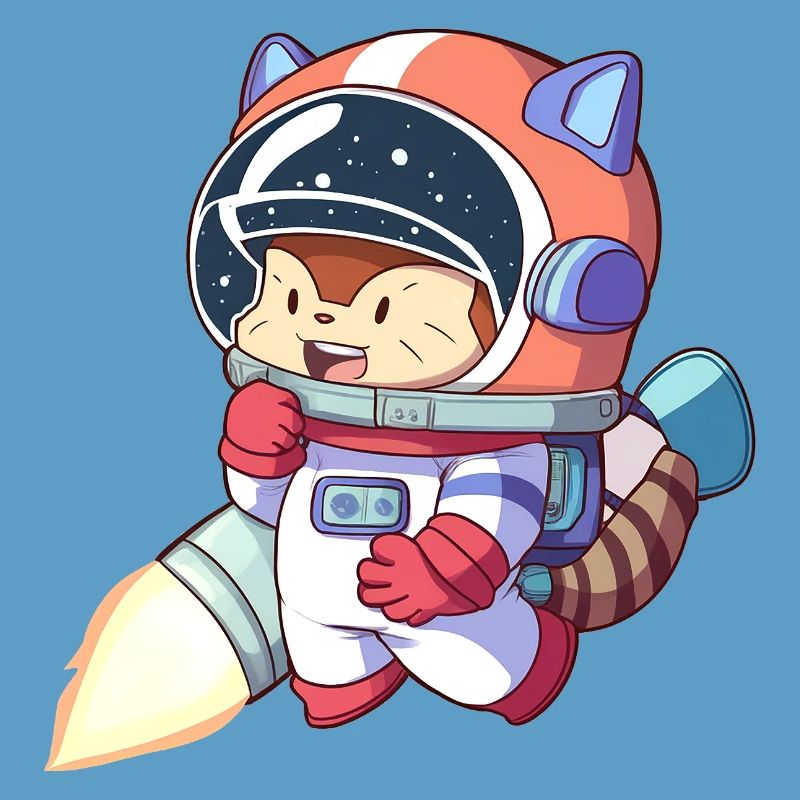 Astronaute chat en combinaison spatiale