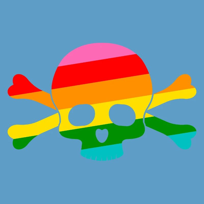 Rainbow Skull