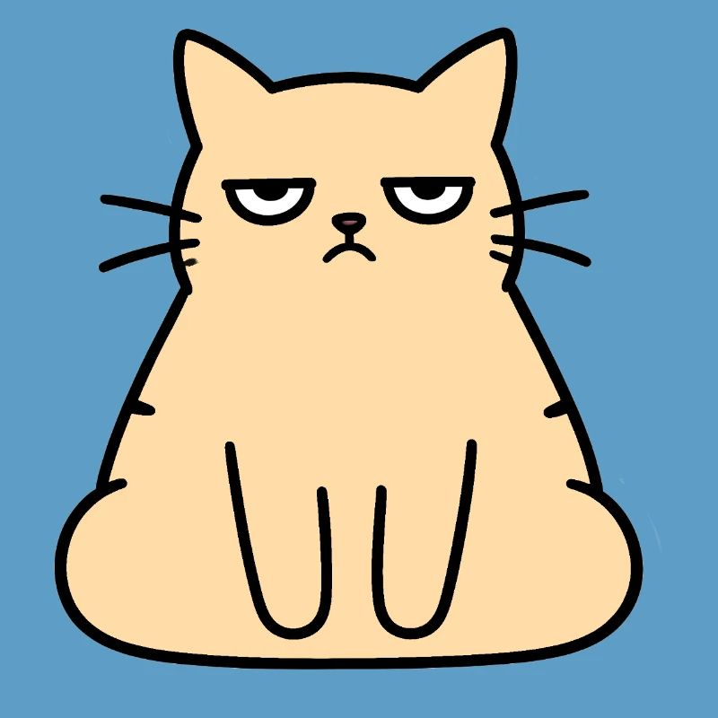 Grumpy Lounge Cat