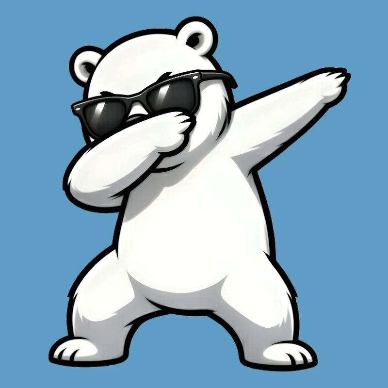 Dabbing Eisbär
