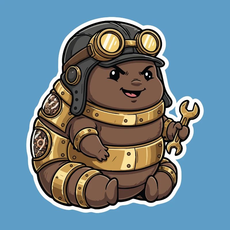 Steampunk Engineer Engineer Brass Crawler