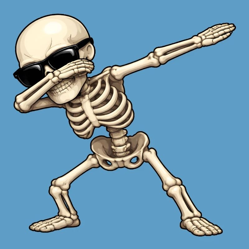 Dabbing Skelett