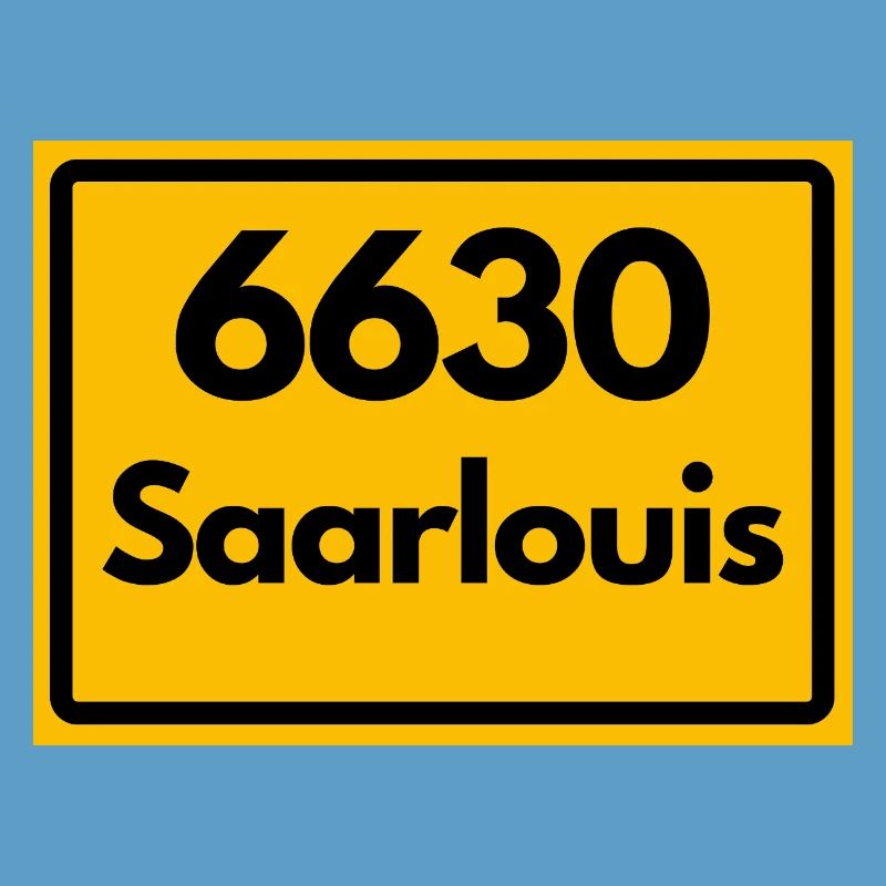 OLD POSTCODE POSTCODE RETRO 6630 SAARLOUIS HEIMAT