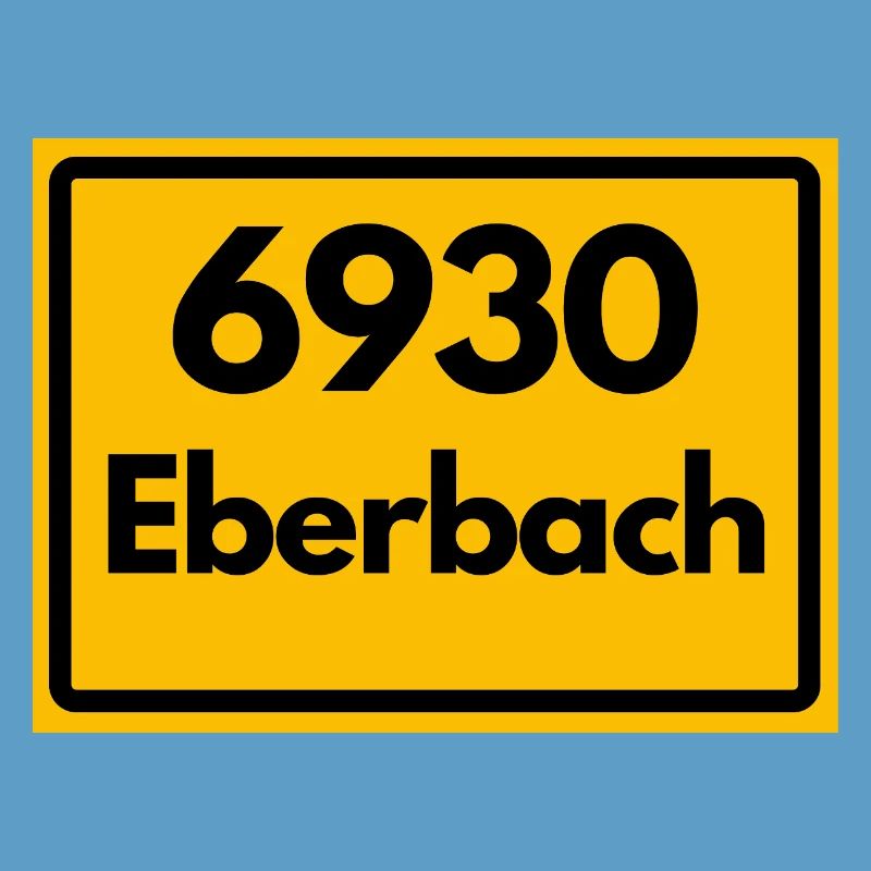 OLD POSTCODE POSTCODE RETRO 6930 EBERBACH HEIMAT