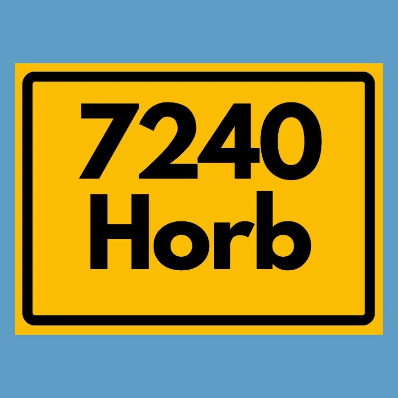 OLD POSTCODE POSTCODE RETRO 7240 HORB HEIMATSTOLZ