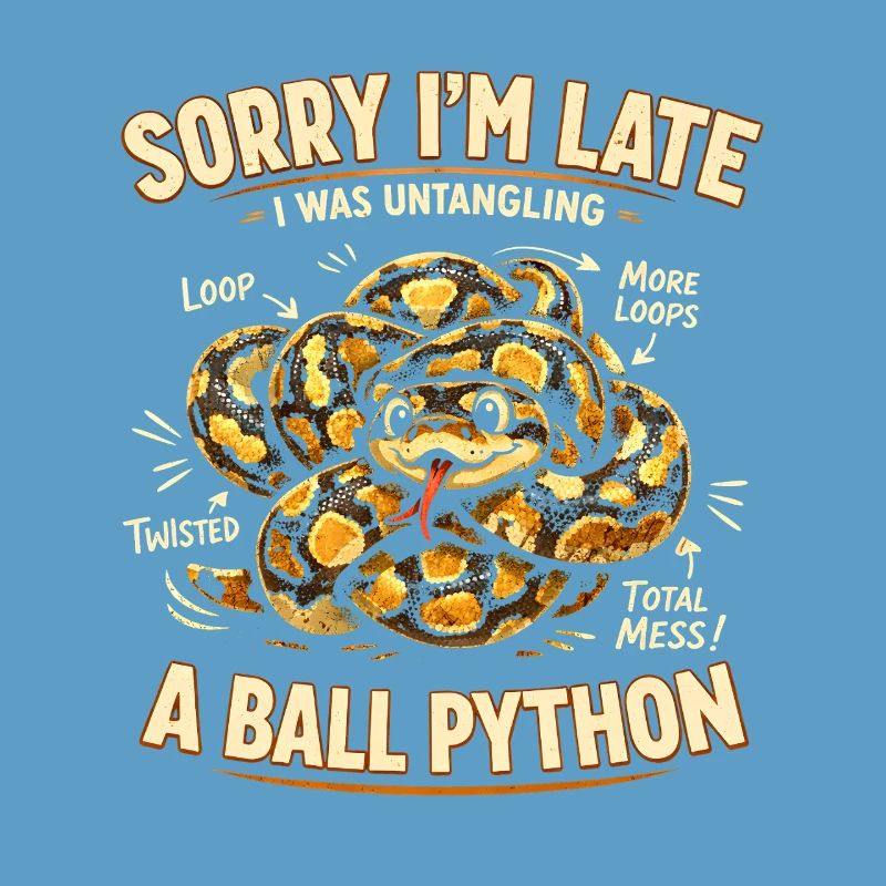 Trop tard à cause du python royé | Humour de serpent