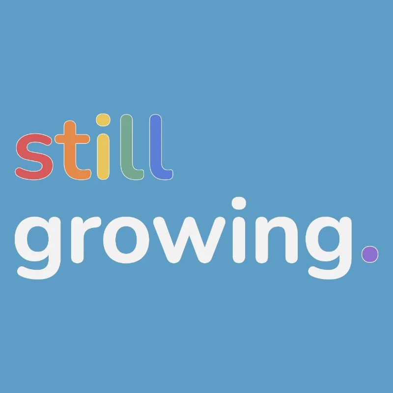 Still Growing Pride Regenbogen minimalistisch