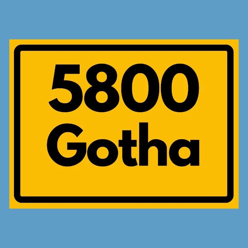 OLD POSTCODE 5800 GOTHA HEIMATSTOLZ ORIGINAL